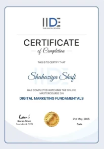 certificate frelance digital marketer in palakkad